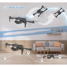 Dron con fotocamera HD IDEA12, 2 telecamere, FPV, WiFi, 2 batterie