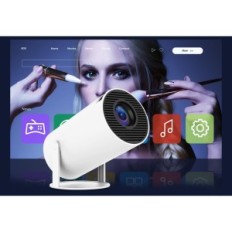 Projektors Alwnet Hy300, 4K 1080p, Android 11.0 5g WiFi 6 BT 5.0, balts