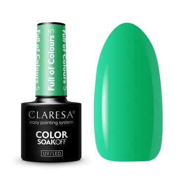 CLARESA Full of colours Hybrid Polish 5 - 5g — predmeti prikazani zajedno