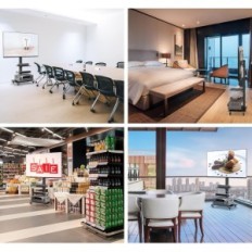 Basamento TV Bontec FitW-3, 30-70 '', fino a 40 kg, VESA 600x400mm, utilizzato