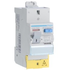 Differential-Schutzschalter Hager, 63A, 30 mA, 2 Polen, Typ A