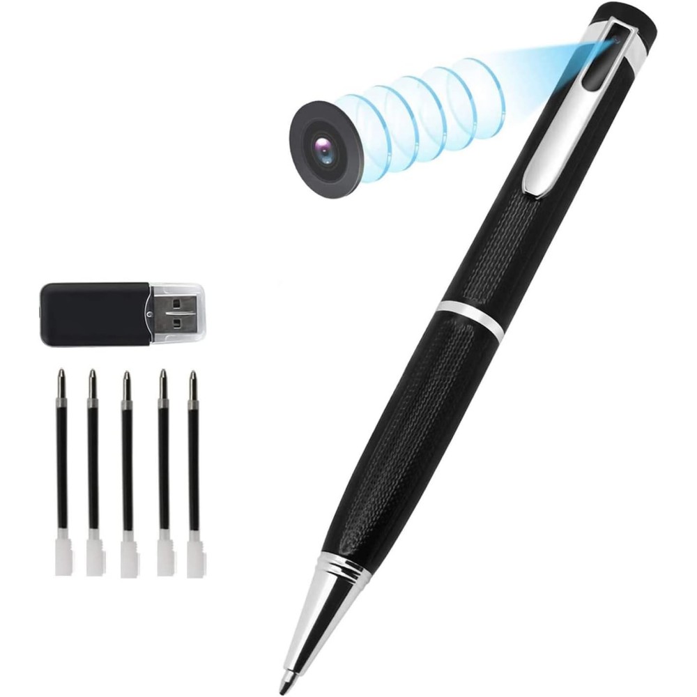 A pen with a hidden camera Campen Full HD 1080P Discrete mini spy camera in pen for recordings and safety