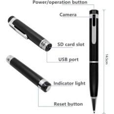 A pen with a hidden camera Campen Full HD 1080P Discrete mini spy camera in pen for recordings and safety