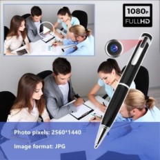 En penn med et skjult kamerakamamp fullt HD 1080p diskret mini spion kamera i penn for opptak og sikkerhet