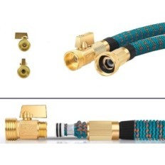 ROSEVIEW 60 M garden hose with a watering pistol, used