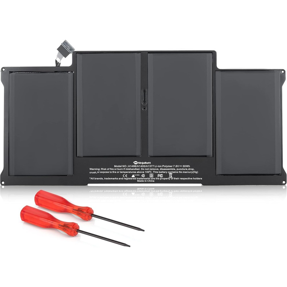 Ninjabatt A1496 baterija Apple MacBook Air 13 '' 7150Mah 54.4Whr 7.6V