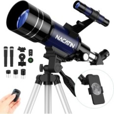 Astronomski teleskop nacatin za otroke in začetnike, 70 mm / 15x-150x