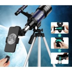Astronomisk teleskop Nacatin til børn og begyndere, 70 mm / 15x-150x