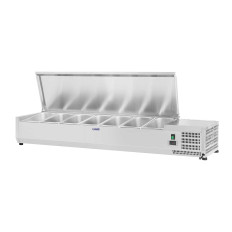 Refrigerated overtaking with steel cover 7x GN1 / 4 150cm