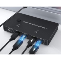 KVM 2 Ports USB-C KVM Switch 4K / 60Hz, USB-C / HDMI