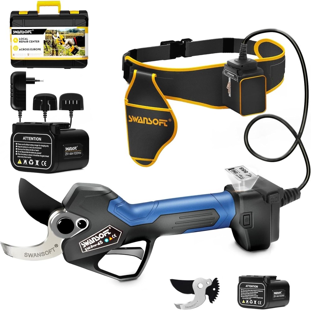 Electric Sekator Swansoft Pru-45, 45 mm, 2x1150 W, 4 Ah, Blå