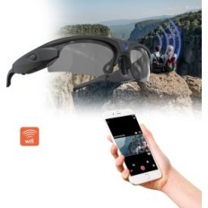 Occhiali da sole con Hereta, Wi-Fi, 4K, UV400, fino a 256 GB di carte TF