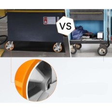 Weibida 150 mm hjul, opptil 2300 kg, med brems, 4 stk.