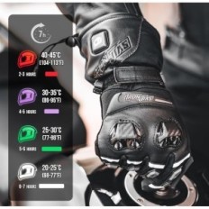 Guantes de calefacción de hierro Jia, Motocicleta de invierno, impermeable, tamaño XXL