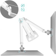 Dos monitores OnKron G200 13-32 '' a 8.5 kg, VESA 75/100, BLANCO