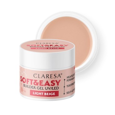 Gel constructor Claresa Soft&Easy gel beige claro 12g