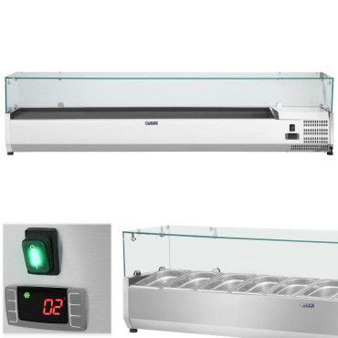 Kylplatta med ett glasskydd 9x GN1 / 3 200cm