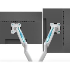 Dva monitory onkron g200 13-32 '' až 8,5 kg, VESA 75/100, bílá