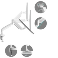 Du monitoriai Onkron G200 13-32 '' iki 8,5 kg, VESA 75/100, balta
