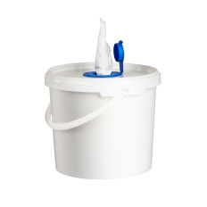 Un secchio con un tessuto non tessuto per ammollo - 200 foglie.