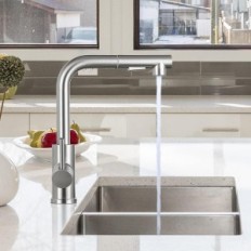 Kitchen faucet DJS 028N, pull out of the shower, stainless steel, nickel