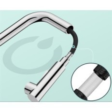 Batteria da cucina Foreus FRKF25CH, con rubinetto estraibile, cromato