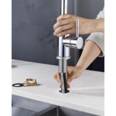 Μπαταρία κουζίνας FORIUS FRKF25CH, με βρύση βρύσης, Chrome