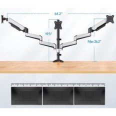 Tri monitora17-32 '' 'srebrna ergonomska ruka Huanuo hnts3s desktop desk stola