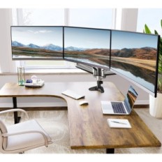 Tri monitora17-32 '' 'srebrna ergonomska ruka Huanuo hnts3s desktop desk stola