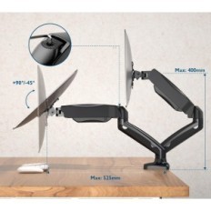 Birtokosa két BONTEC GDM02U- v02, 13- 32 ", VESA75 / 100 monitor, Post- kiállítás