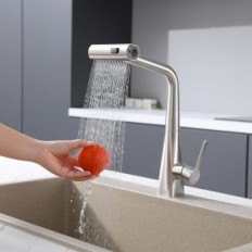 Hogedruk Kelleria keukenmixer getrokken uit roestvrij staal