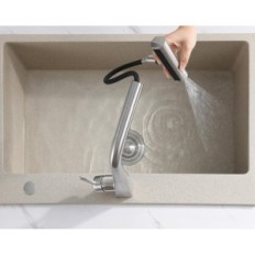 Høytrykks Kelleria Kitchen Mixer trukket ut av rustfritt stål