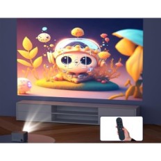 Mini proiettore con focus elettrico Magracubico HY350, 4K, Wi-Fi6, BT 5.0, 150 ''