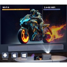 Mini projector with electric focus Magracubic HY350, 4K, Wi-Fi6, BT 5.0, 150 ''