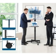 Bontec TC004B TV Stand jusqu'à 23-60 '' jusqu'à 25 kg, Vesa 400x400 mm