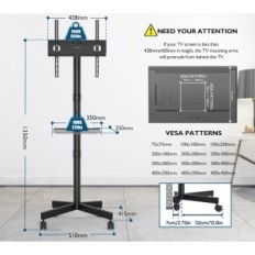 BONTEC TC004B TV STAND DO 23-60 '', až 25 kg, VESA 400x400 mm