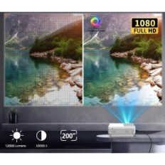 Staratlas L36P projektors, 5G Wi-Fi Bluetooth Full HD, 12000 LM, bez tālvadības pults