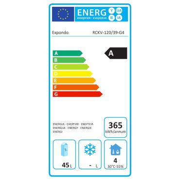 Ψυγείο με γυάλινο κάλυμμα 3x GN1 / 3 και 1x GN1 / 2 120cm