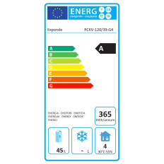 Ψυγείο με γυάλινο κάλυμμα 3x GN1 / 3 και 1x GN1 / 2 120cm