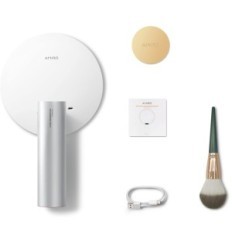 Specchio di trucco Amiro 9 "con illuminazione, 3 luci e 6 luminosità, argento