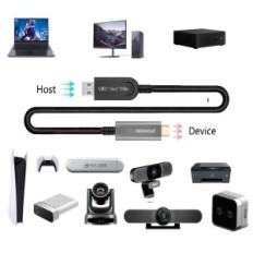 Prodlužovací kabel Phoossno USB-A pro C, USB 3.1 GEN2, 10 GB / s, 15 m