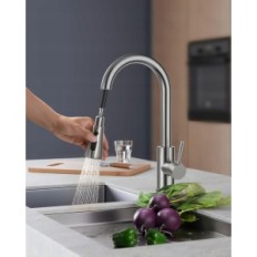 Torneira de cozinha bekf23-38 forious used, aço inoxidável