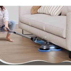 ID ID-EM002-GY IDO Cordless con torcia elettrica e 4 sovrapposizioni, grigio