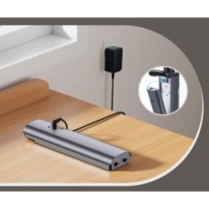 Cordless IDO ID-EM002-GY mit Taschenlampe und 4 Overlays, Grau