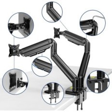 Dva monitora prisiljavanja montaža FM4546, 15-42 ', do 20 kg