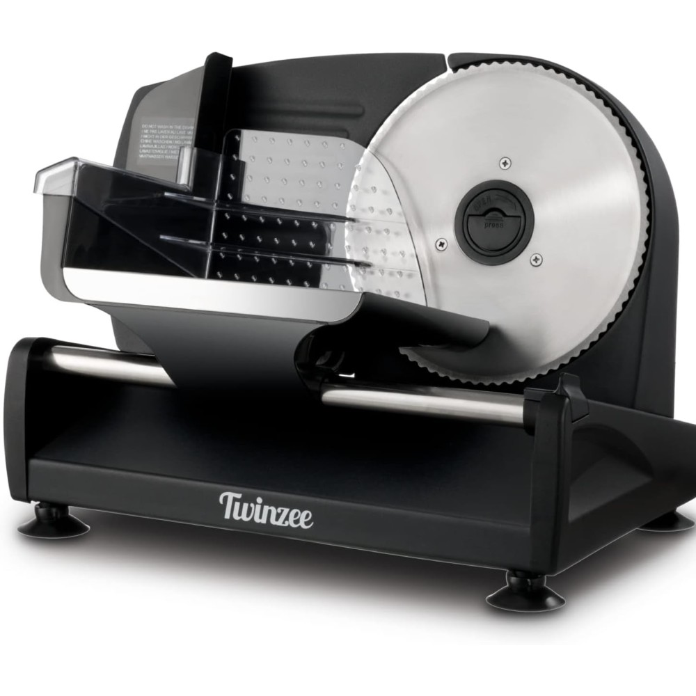 Twinzee Electric Slicer, 0-15 mm, 2 čepele, černá, výstava