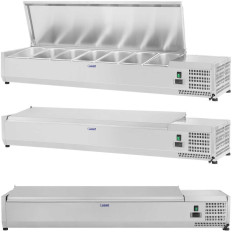 Ψύξης με κάλυμμα χάλυβα 7x GN1 / 3 161 cm