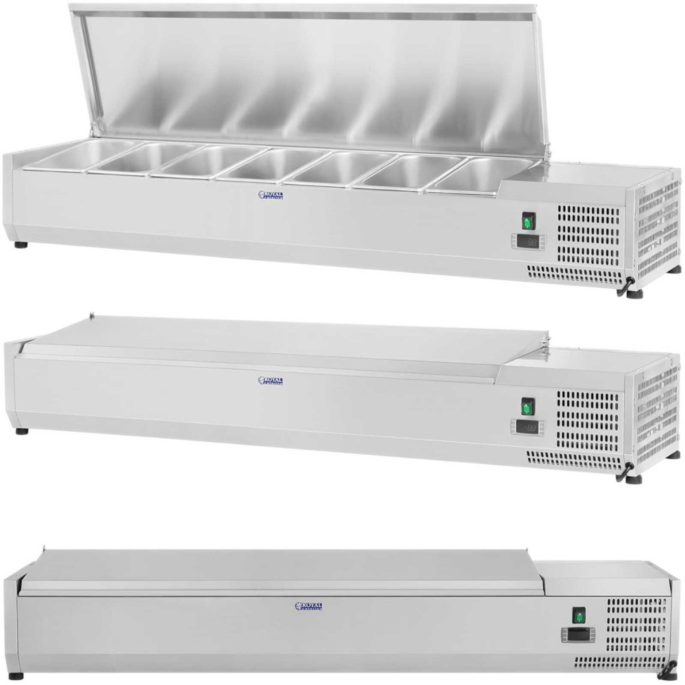 Almohadilla de enfriamiento con cubierta de acero 7x GN1 / 3 161 cm