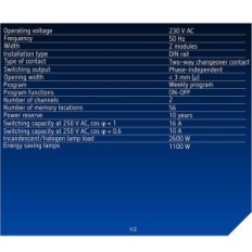 Digital 2-channel Timer Theben 6120130 TR 612 TOP 3 with the application