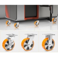 Weibida 125 mm ruote, fino a 1800 kg, con un freno, 4 pezzi.